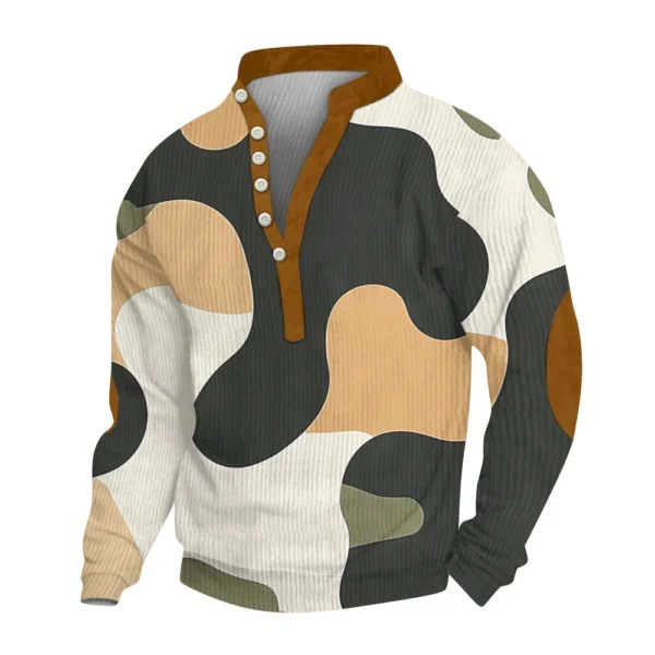 Men's new half zipper long sleeved tactical arm pullover training men's clothing - Image 10