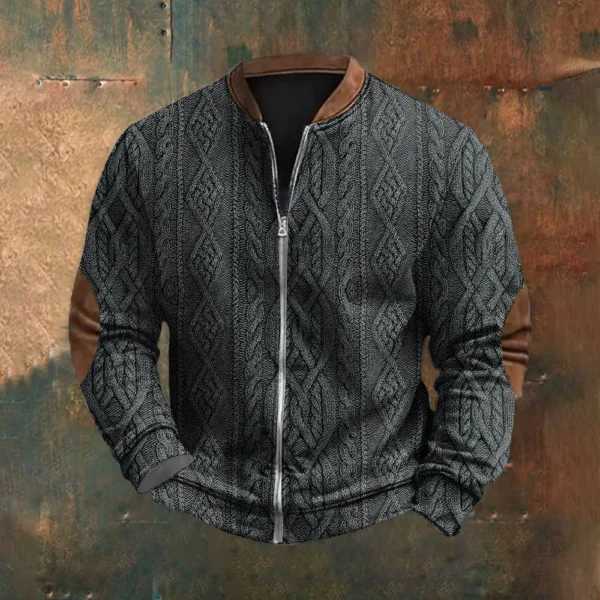 Men's Retro Casual Gradient Printed Sweatshirt - Image 16