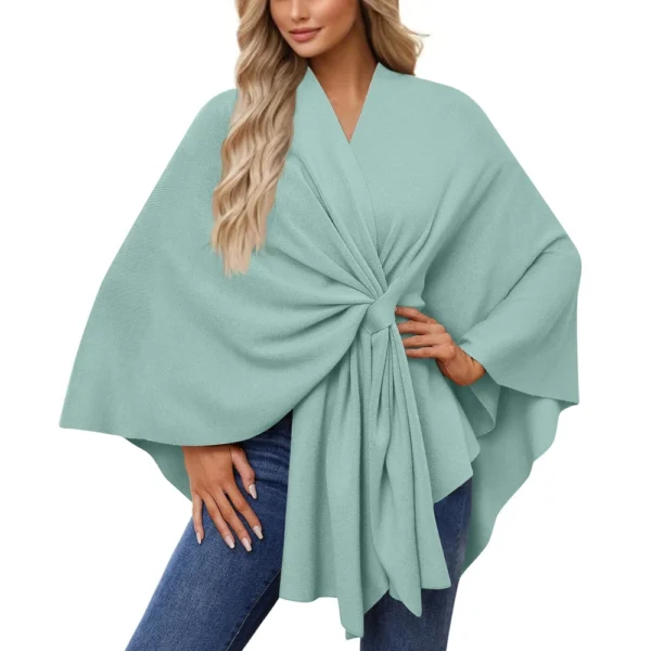 Women's Elegant Shawl Wraps Soft Open Front Sweater For Spring Fall Winter - Image 32