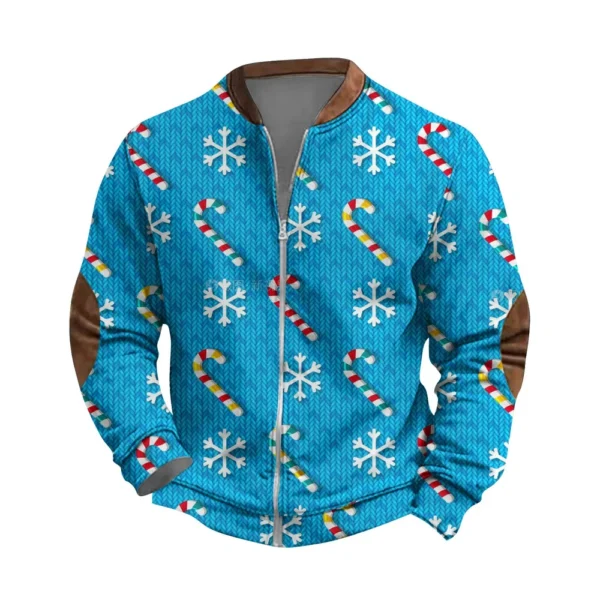 Men's Retro Casual Gradient Printed Sweatshirt - Image 5