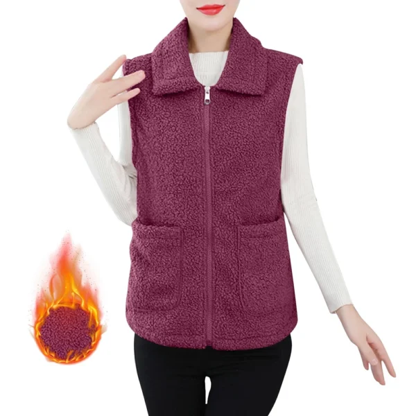 Women's Fall And Winter Temperament Lamb's Wool Thickened And Padded Warm Plus - Image 6