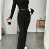 Women's clothing inner with long sleeves and trousers set two-piece set - Image 11