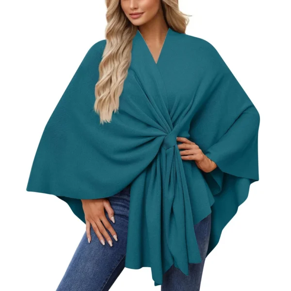 Women's Elegant Shawl Wraps Soft Open Front Sweater For Spring Fall Winter - Image 20