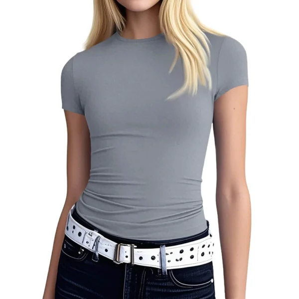 Women's Daily Loose Casual Printed Fashion Round Neck Short Sleeved T-Shirt - Image 8