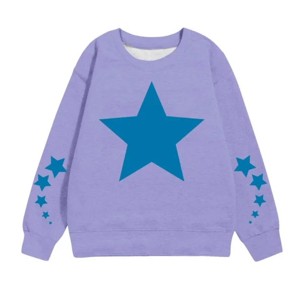 Women's Fashionable Loose Fitting Hooded Pullover, Long Sleeved Sportswear, - Image 31