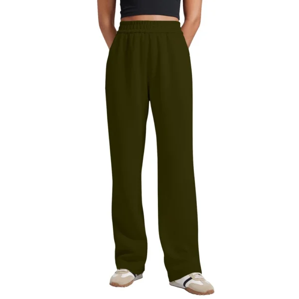 Women's Fashion Straight Casual Hundred Draped Sweat Casual Pants With Pockets - Image 7