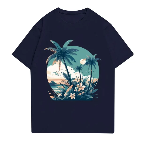 Men's Stand Collar Short Sleeve Shirt Loose Leisure Holiday Shirt Man - Image 11