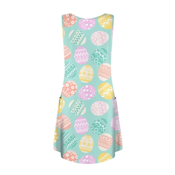 Women's Sundresses Summer Loose Dresses Fashion Easter Printed Casual Dress - Image 11