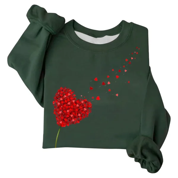 Women's Fashion Printed Long Sleeve Loose Round Neck Sweatshirt Top - Image 16