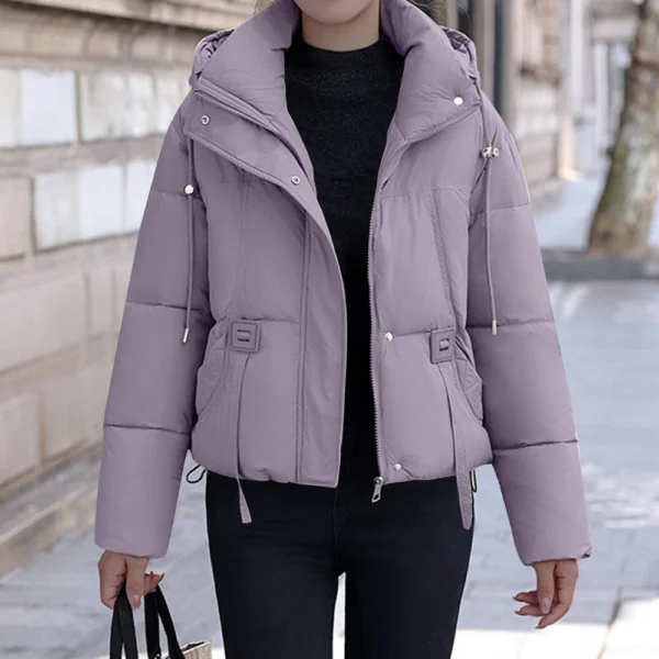 Women's Winter Coat Warm Jacket With Hooded Women Thicken Lightweight Coats - Image 22