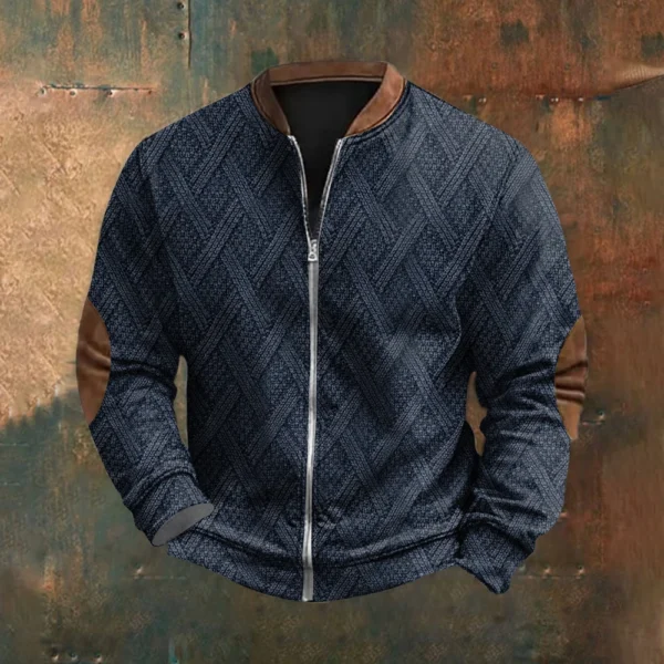 Men's Retro Casual Gradient Printed Sweatshirt - Image 19