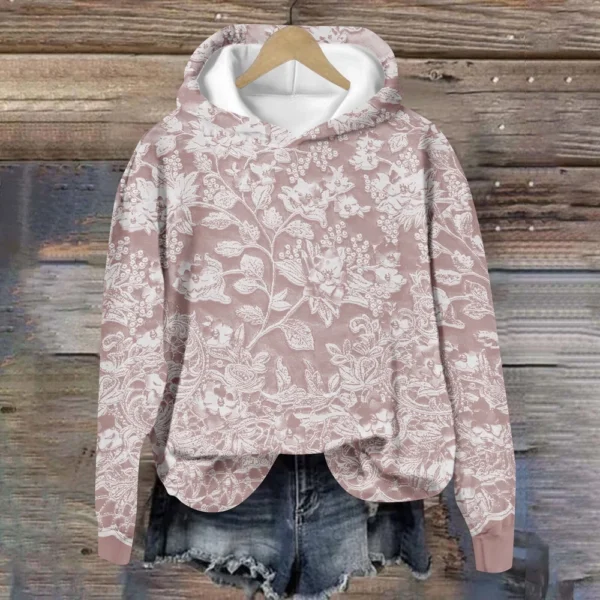 Women's Tops Sweatshirt Print Round Neck Hooded Casual - Image 34