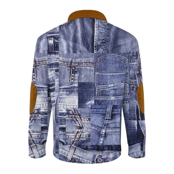Men's Corduroy Cardigan 6-button Long-sleeved Sweatshirt - Image 12
