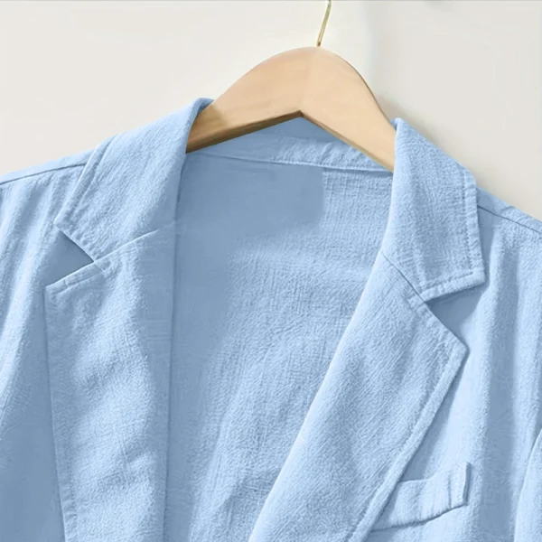 Men's Casual Fashion Jacket Solid Color Long Sleeve Jacket With Pockets - Image 12