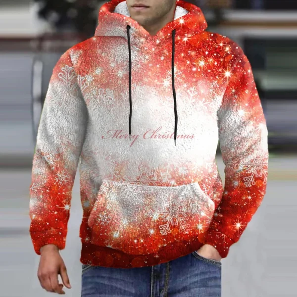 Men's Standing Collar Sweatshirt Is Outdoor Casual Sweaters Tops - Image 25