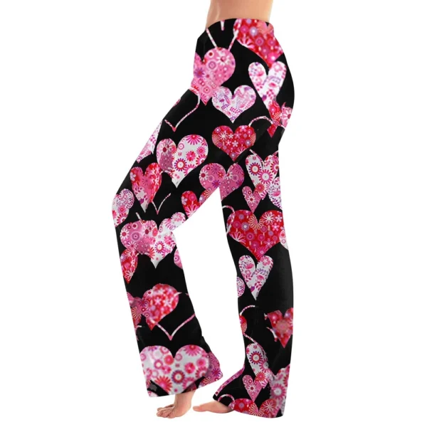 Women Winter Plaid Pants Full Length Long Trousers Sports Pants - Image 25
