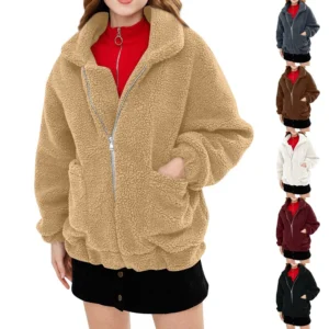 Fashion Women High Collar Solid Casual Sleeve Pullover Blouse Long Sleeve