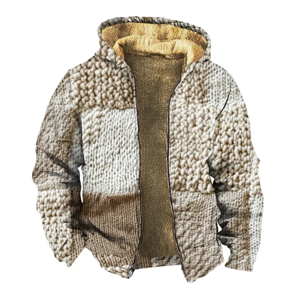 Men's Thickened Button Double Pocket Jacket With Pocket Insert Cotton Jacket - Image 29