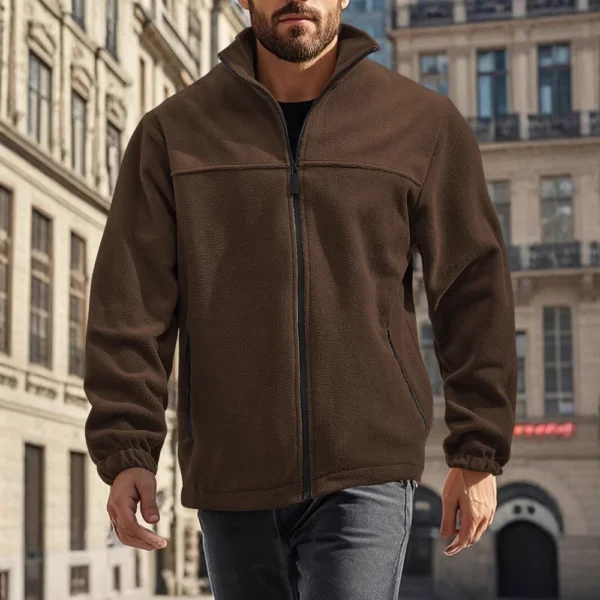 Men's jacket zipper collar jacket - Image 2
