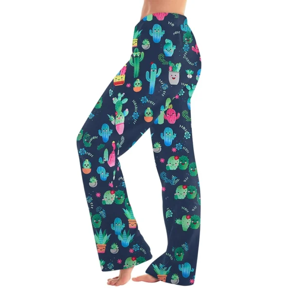 Women Winter Plaid Pants Full Length Long Trousers Sports Pants - Image 19