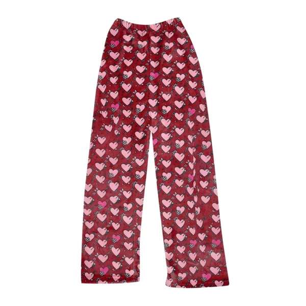 Women Winter Plaid Pants Full Length Long Trousers Sports Pants - Image 2