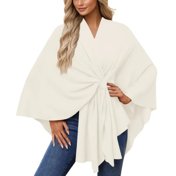 Women's Elegant Shawl Wraps Soft Open Front Sweater For Spring Fall Winter - Image 52