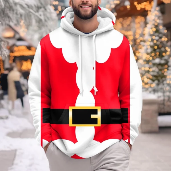 Hooded Sports Tracksuit Unisex Running Outfits Long Sleeve Pullover Hoodies - Image 19