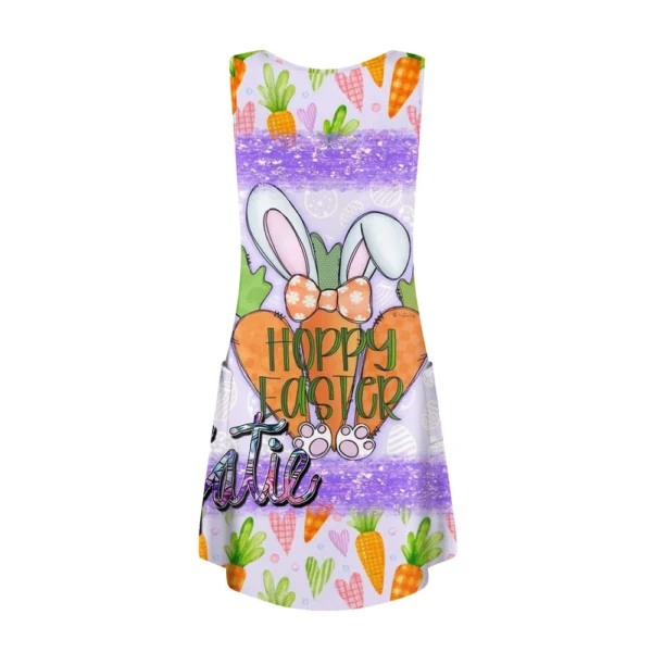 Women's Sundresses Casual Easter Printed Dresses Summer Loose Fashion Dress - Image 11