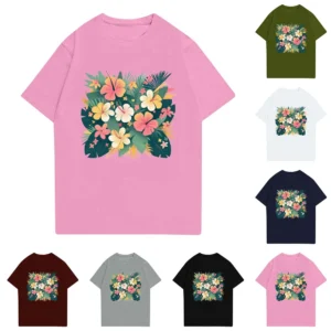 Men's Stand Collar Short Sleeve Shirt Loose Leisure Holiday Shirt Man