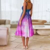 Women's Fashion  Printed Sexy Strapless Gothic Cocktail Dress Punk, Vintage - Image 11