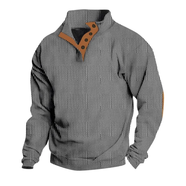 Spring And  Men's Standing Collar Sweatshirt Is Outdoor Casual Sweaters Tops - Image 12