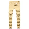 Men's stretch ripped pants tight - Image 9