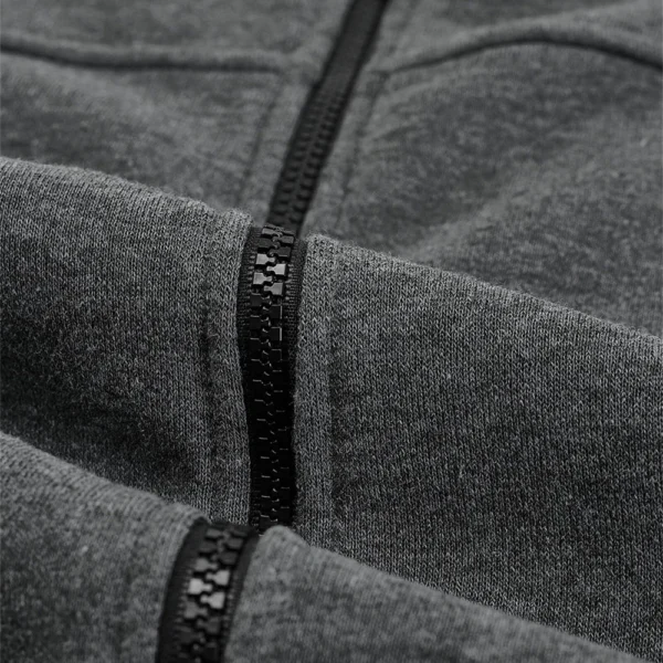 Men's New Solid Color Men's Hoodie Jacket Warm Plus Fleece Thick Jacket Casual - Image 12