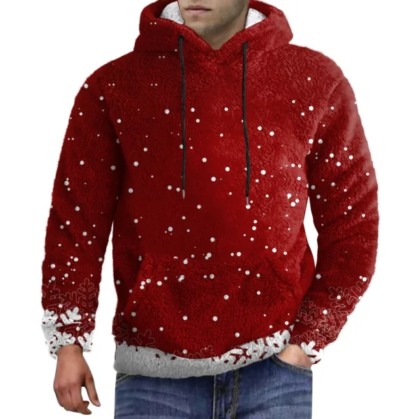 Men's Standing Collar Sweatshirt Is Outdoor Casual Sweaters Tops - Image 23