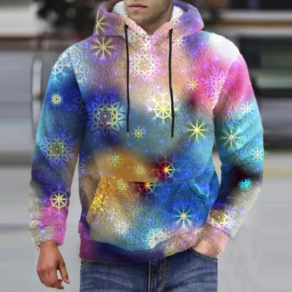 Hooded Sports Tracksuit Unisex Running Outfits Long Sleeve Pullover Hoodies - Image 13