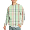 Men's Casual Fashion Comfortable Plaid Round Neck Pullover Sweatshirt Sweatshirt - Image 18