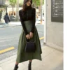 Bow hem skirt slim waist long skirt - Image 5