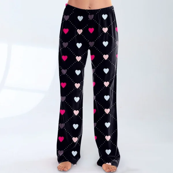 Women's Winter Soild Colored Pants, Full Length Pants, Sports Pants, Home Pants - Image 10