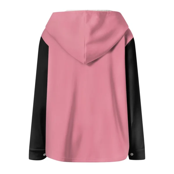 Women's Coat Casual And Fashionable Composite Thick And Warm Printed Hooded - Image 10