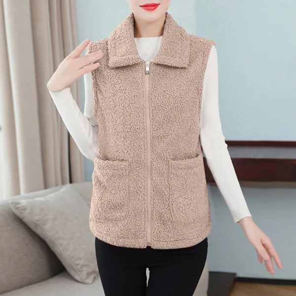 Women's Fall And Winter Temperament Lamb's Wool Thickened And Padded Warm Plus - Image 31