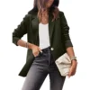 Women's solid color casual long-sleeved suit - Image 9