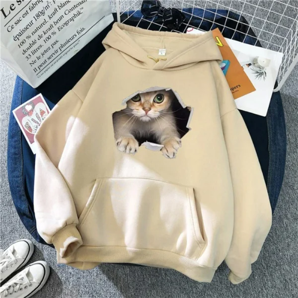 Womens Oversized Fleece Sweatshirts Long Sleeve Sweaters Pullover Fall Outfits - Image 13