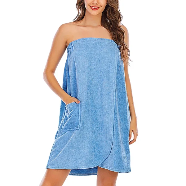 Women's Summer Homewear Bathrobe Absorbent Bath Towel Comfortable Women's - Image 20