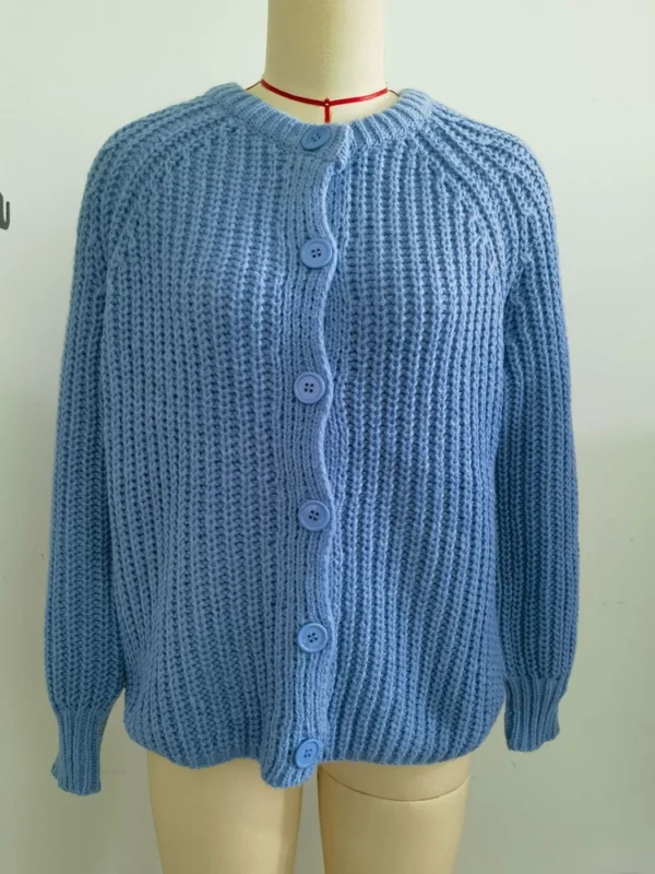 Women's casual crew-neck long-sleeved sweater - Image 30