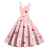 Christmas Ladies Casual Fashion Flower Print Sexy Off Shoulder Punk Retro Skirt - Image 26