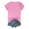 Women's Daily Short Sleeved Fashion Casual Printed Loose Round Neck T-Shirt - Image 12