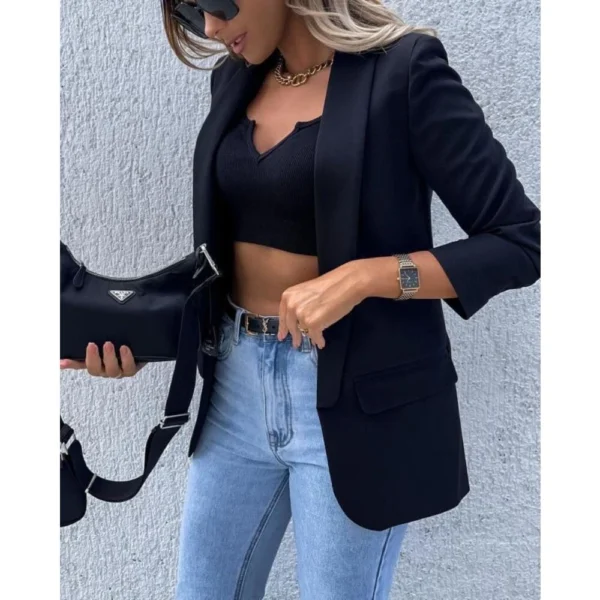 Printed one-piece long-sleeved blazer - Image 7