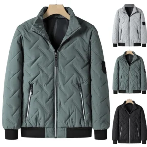 Men's Cotton-padded Fall And Winter Coat Warm And Thick Windproof Coat Stand-up