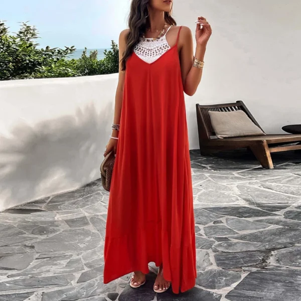 Women's Dresses Sleeveless Loose Casual Temperament Elegant Sexy Solid Color - Image 11
