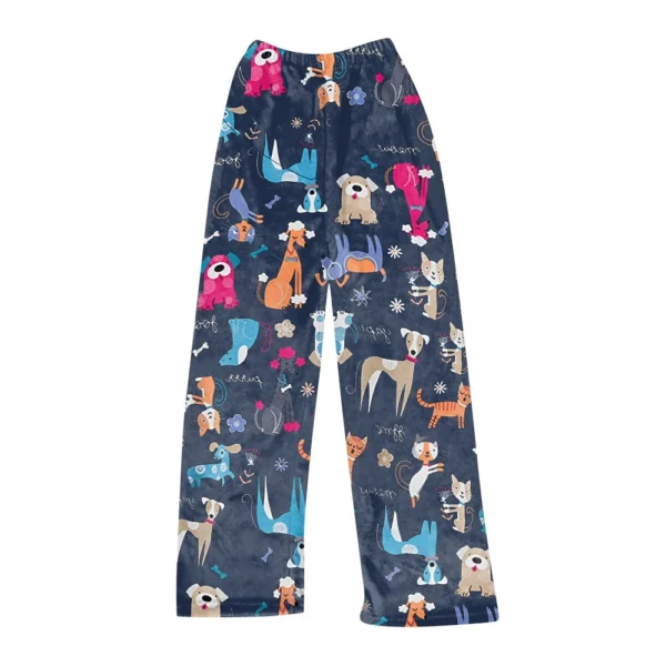Women Winter Plaid Pants Full Length Long Trousers Sports Pants - Image 6